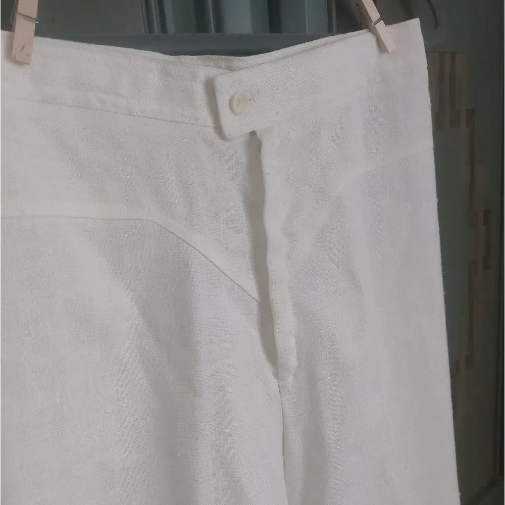 Vintage 1970s Pantasias high waisted V stitched wide leg pants true vin… - Picture 4 of 16